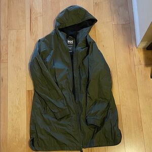 Helly Hansen Olive Green Lightweight Hooded Jacket